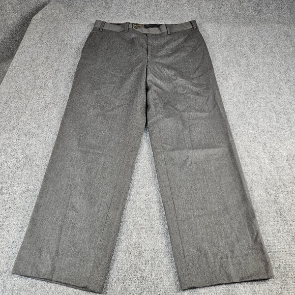 Lauren Ralph Lauren Other - Lauren Ralph Lauren Mens Gray Dress Pants 36W x 32L Flat Front Straight Leg
